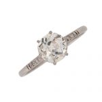 Victorian Pretty Diamond Solitaire Ring