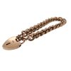 Victorian Gold Roller Curblink Bracelet With Padlock