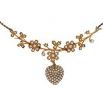 Victorian Gold Articulated Pearl Necklet