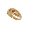 Edwardian Ruby and Diamond Gypsy Ring