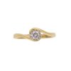 Pre Owned Diamond Solitaire Crossover Ring