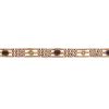 Victorian Gold Garnet and Pearl Gate Bracelet