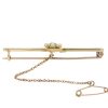 Edwardian Gold Pearl and Sapphire Bar Brooch