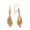 Victorian Classic Gold Bomb Drop Earrings