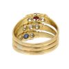 Victorian Ruby, Sapphire and Diamond Patriotic Ring