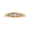 Edwardian Pearl and Diamond Half Hoop Ring
