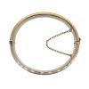 Pre Owned 1970s Gold Half Hinged Bangle