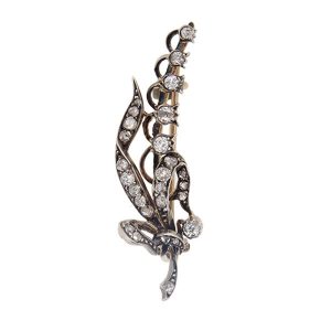 Victorian Diamond Lily Of The Valley Brooch