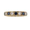 Pre Owned Sapphire and Diamond Full Hoop Ring