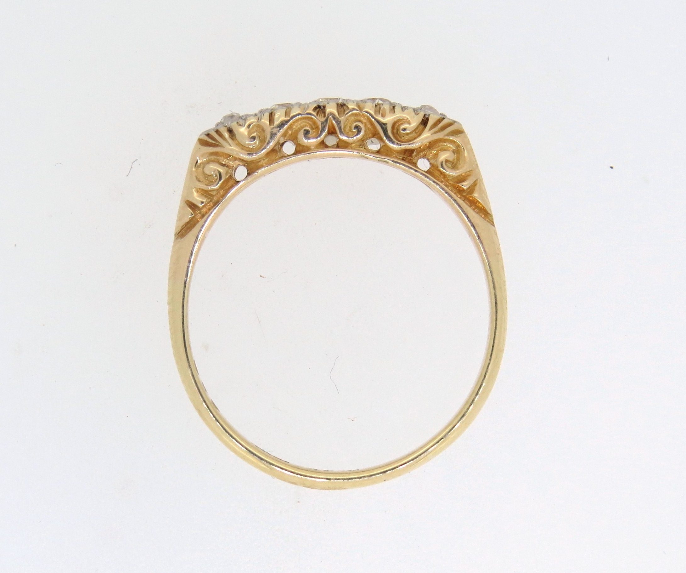 Victorian Diamond Half Hoop Ring - Berridges Jewellers, Ipswich Vintage ...