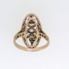 Edwardian Floral Design Diamond Cluster Ring