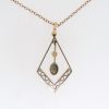 Victorian Opal and Pearl Gold Pendant