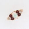 Pre Owned Opal, Garnet And Diamond Dress Ring
