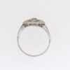 Art Deco Diamond And Demantoid Garnet Cluster Ring