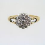 Early Victorian Diamond Cluster Ring