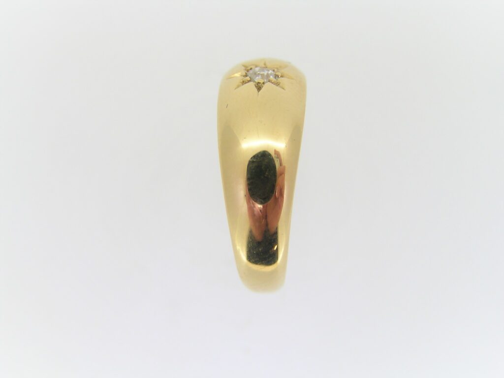 Pre Owned Gypsy Set Single Diamond Ring