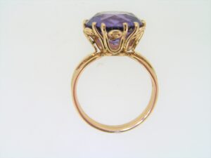 Pre Owned Synthetic Corundum Solitaire Ring