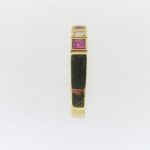 Pre Owned Ruby And Diamond Half Eternity Ring