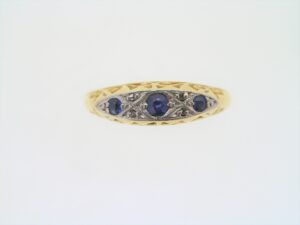 Edwardian Sapphire And Diamond Dress Ring