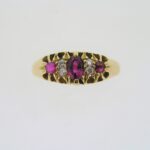 Pre Owned Ruby And Diamond Dress Ring